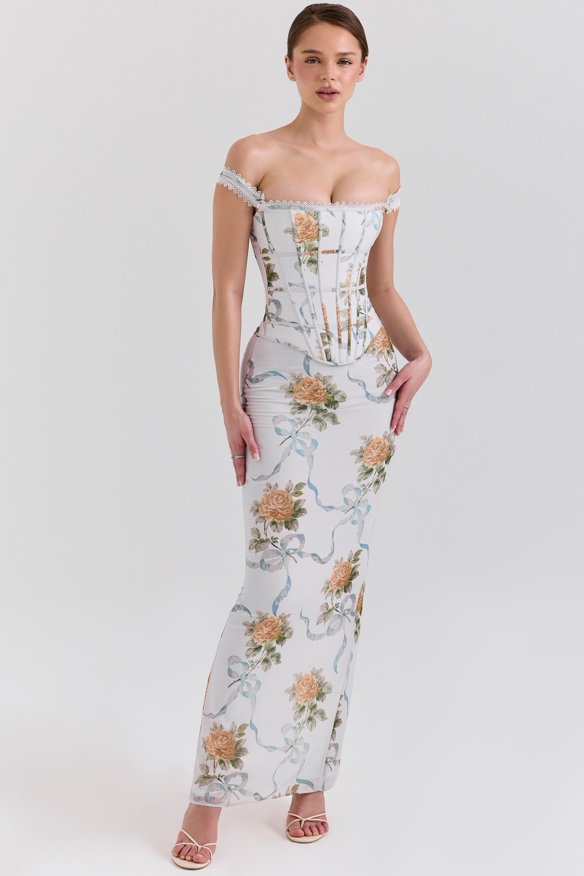 Vintage Rose Corset Gown