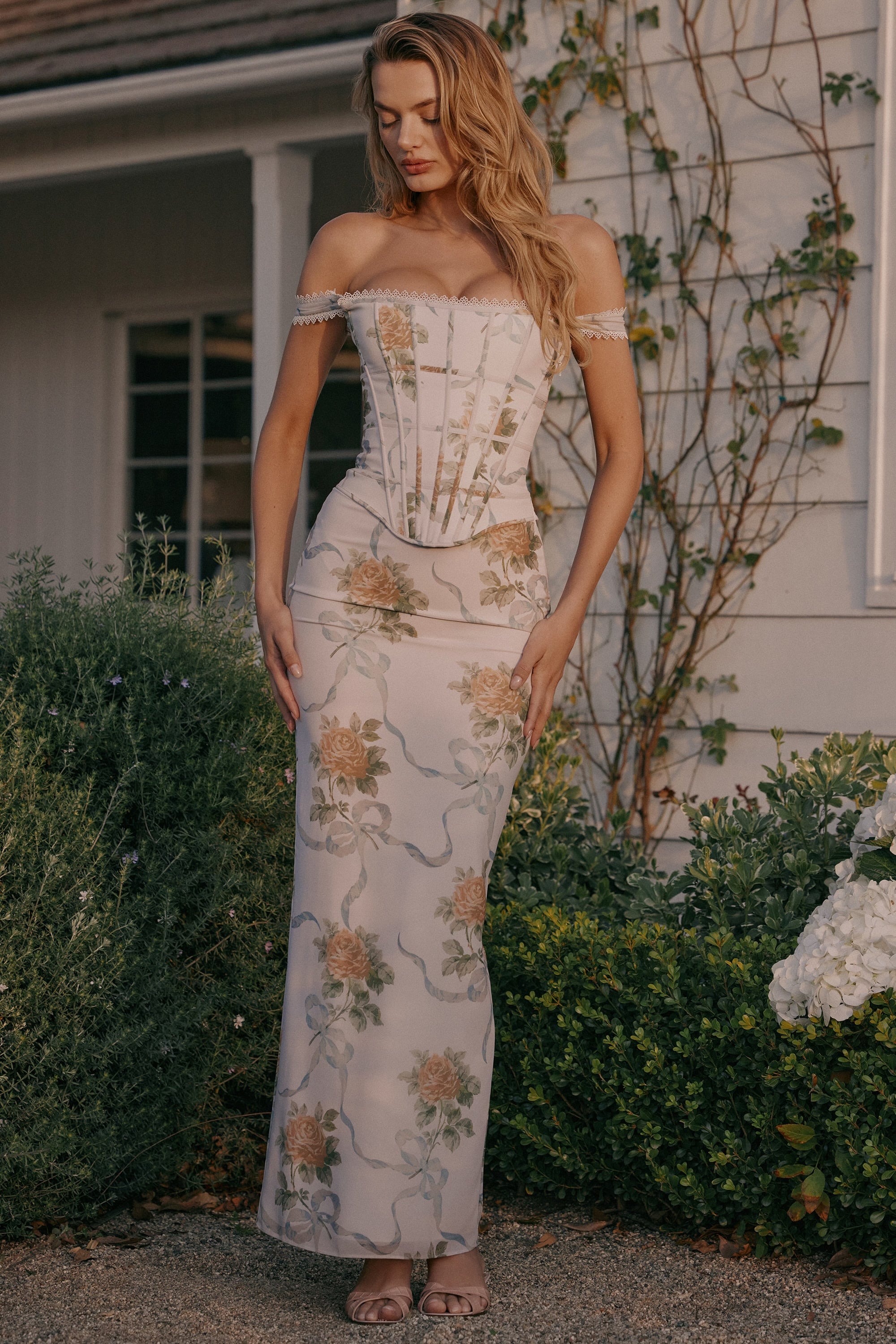 Vintage Rose Corset Gown