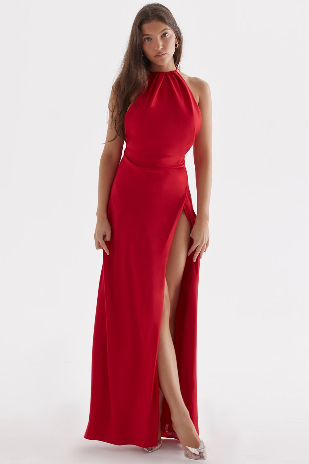 Scarlet Siren Satin Gown