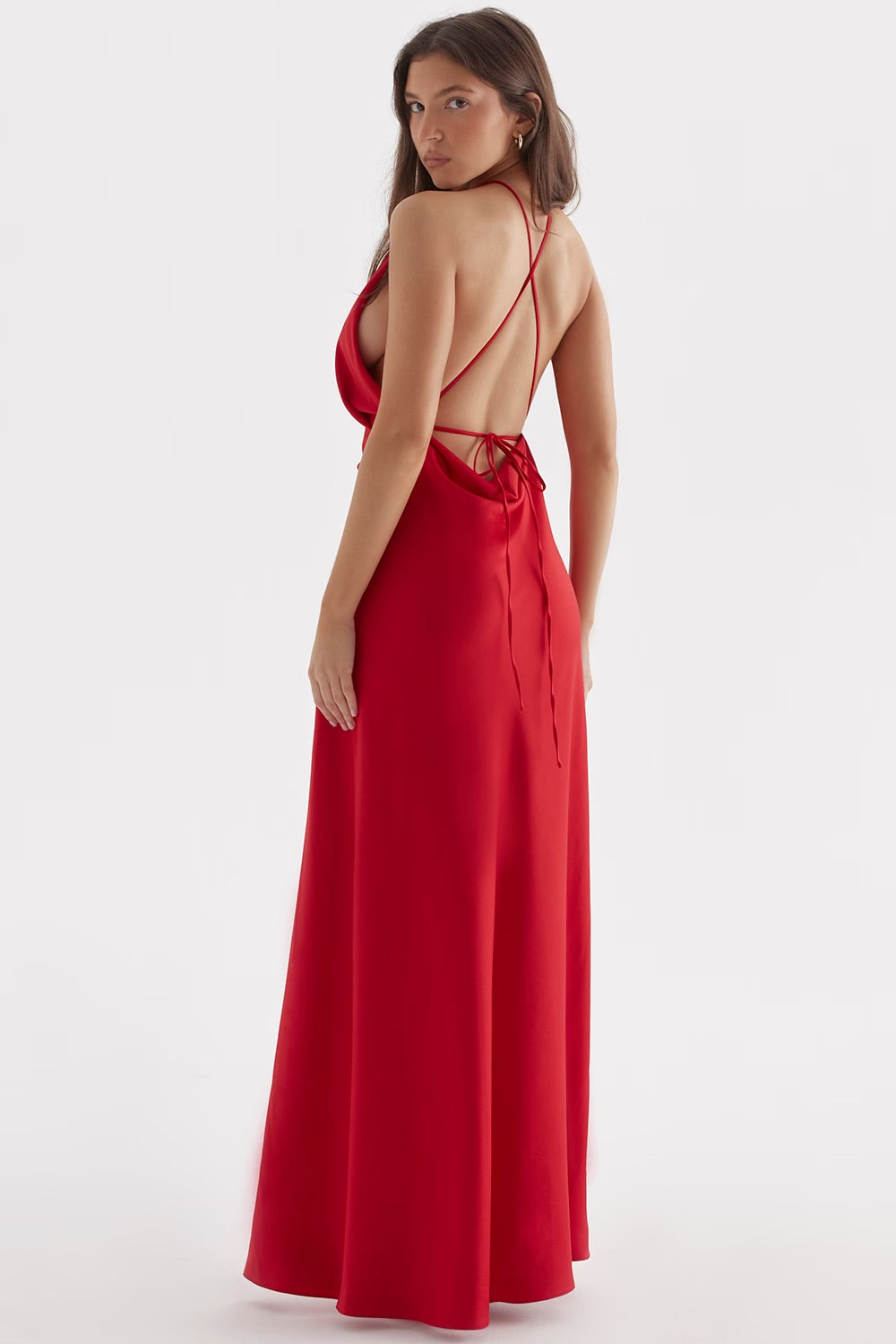 Scarlet Siren Satin Gown