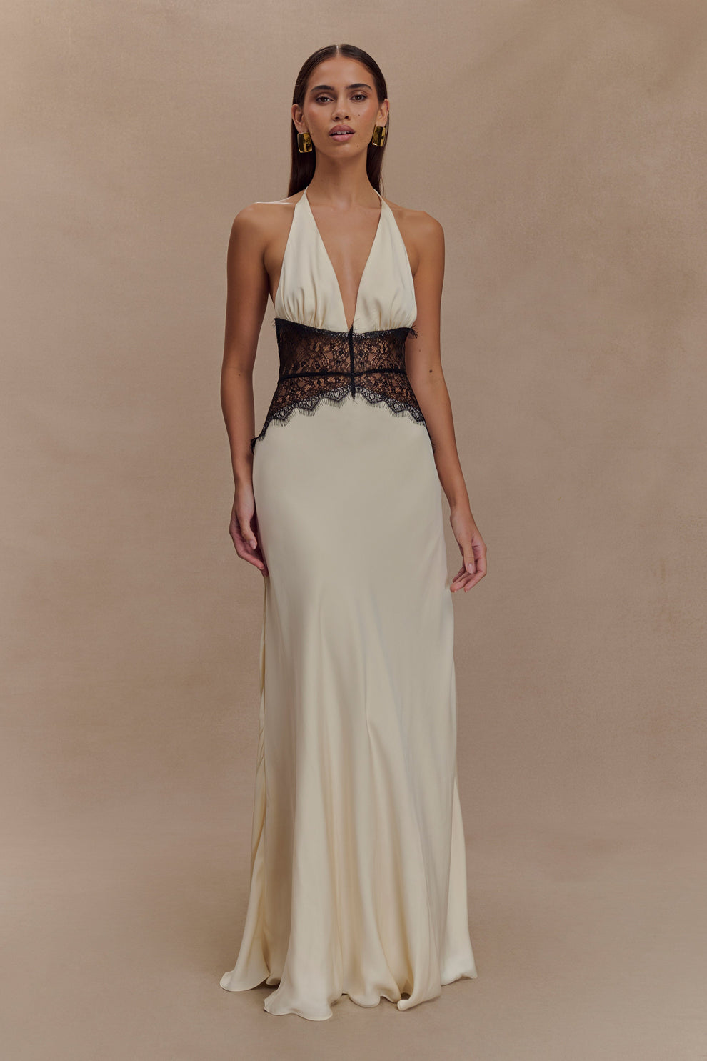 Champagne Lace Seduction Gown