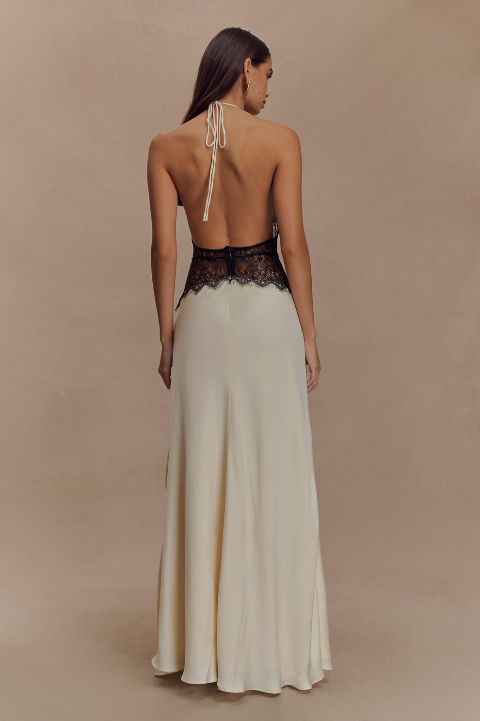 Champagne Lace Seduction Gown