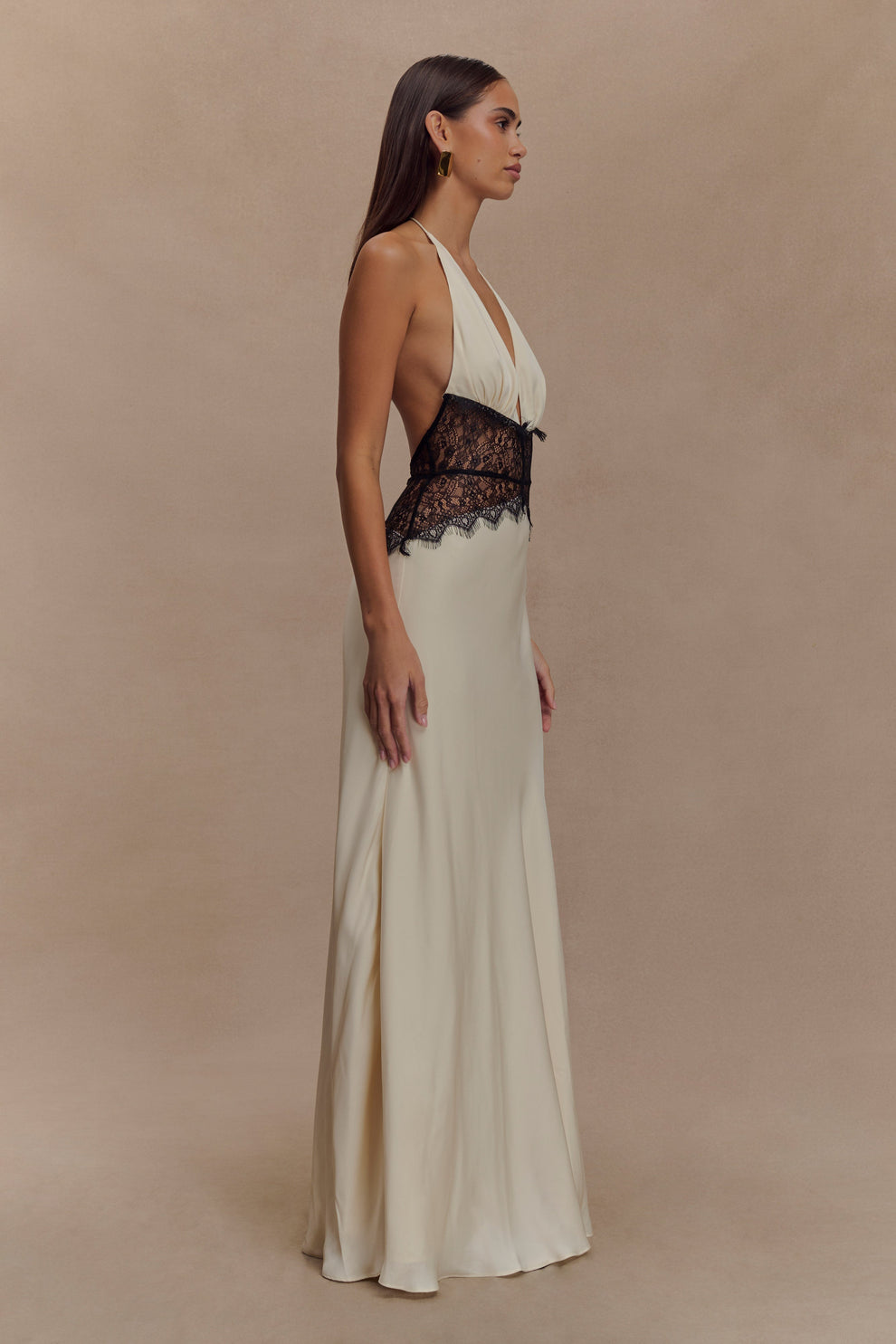 Champagne Lace Seduction Gown