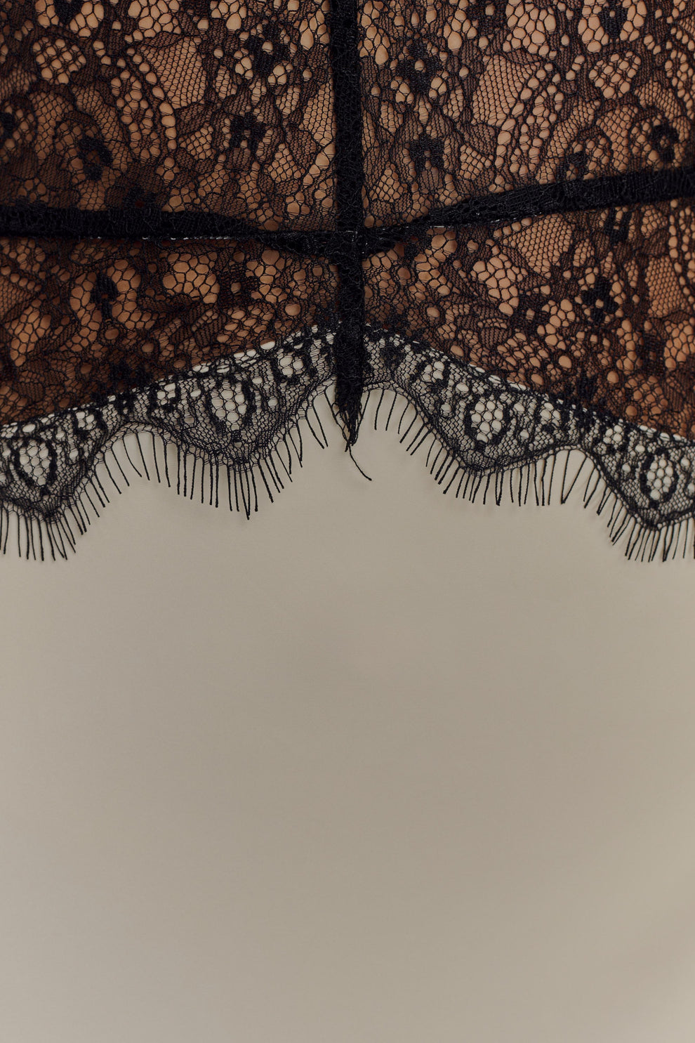 Champagne Lace Seduction Gown