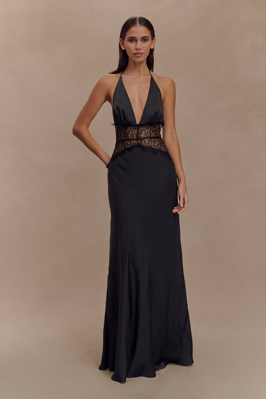 The Noir Lace Seduction Gown