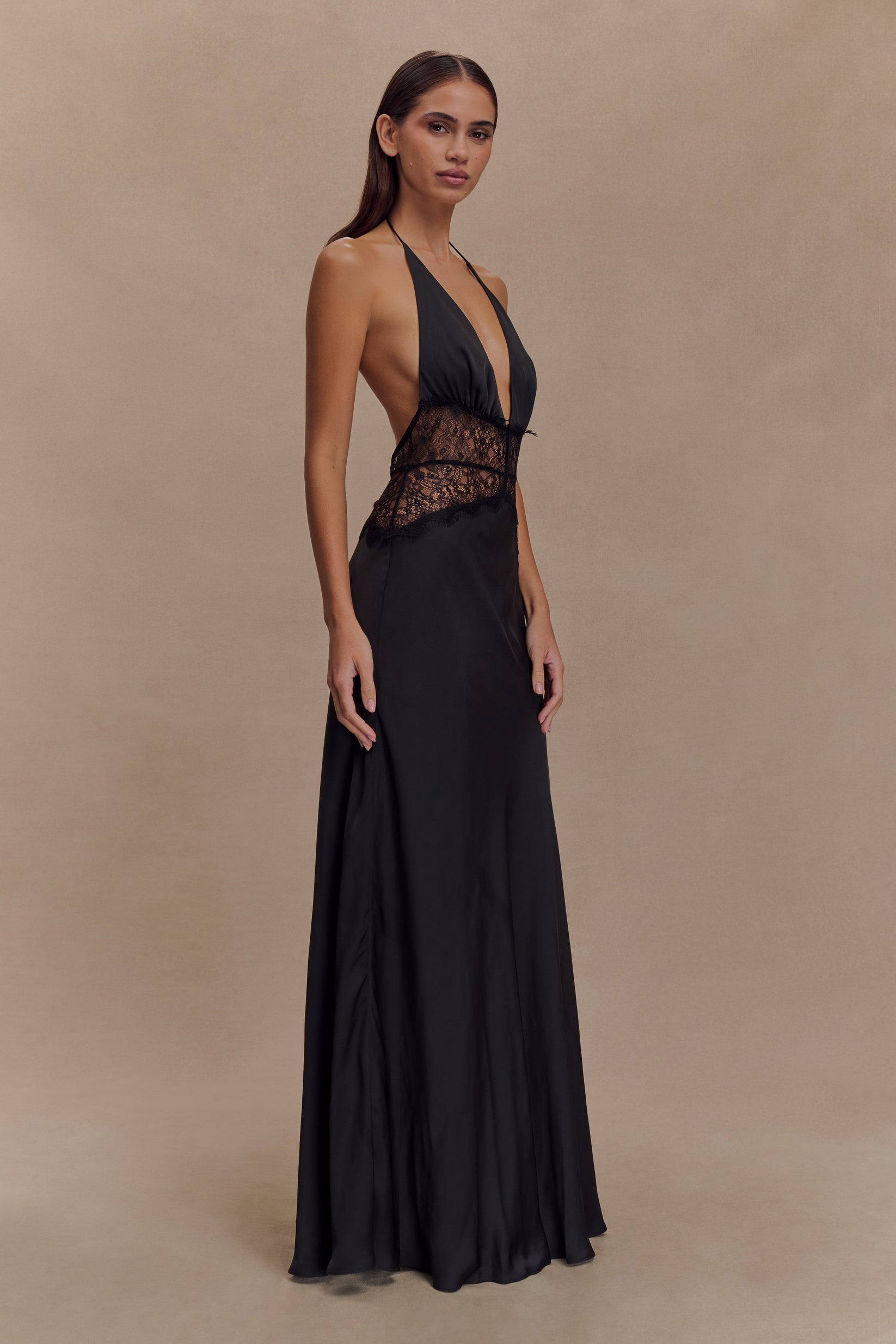 The Noir Lace Seduction Gown