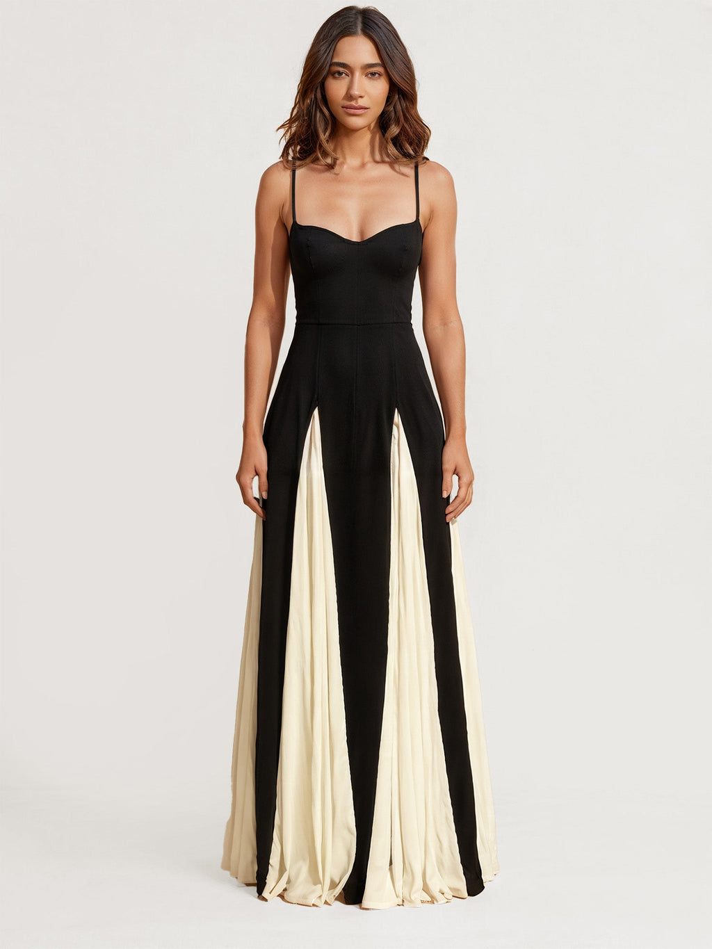 Timeless Elegance Two-Tone Gown